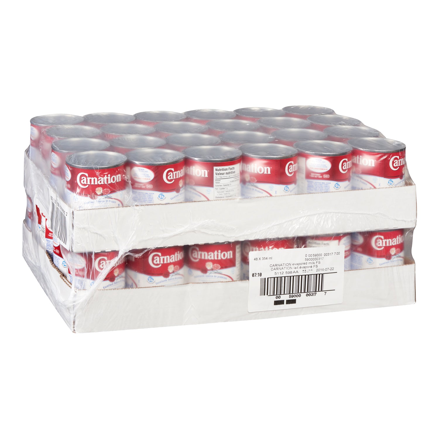 Carnation Evaporated Milk 48x354ml [$0.89/ea]