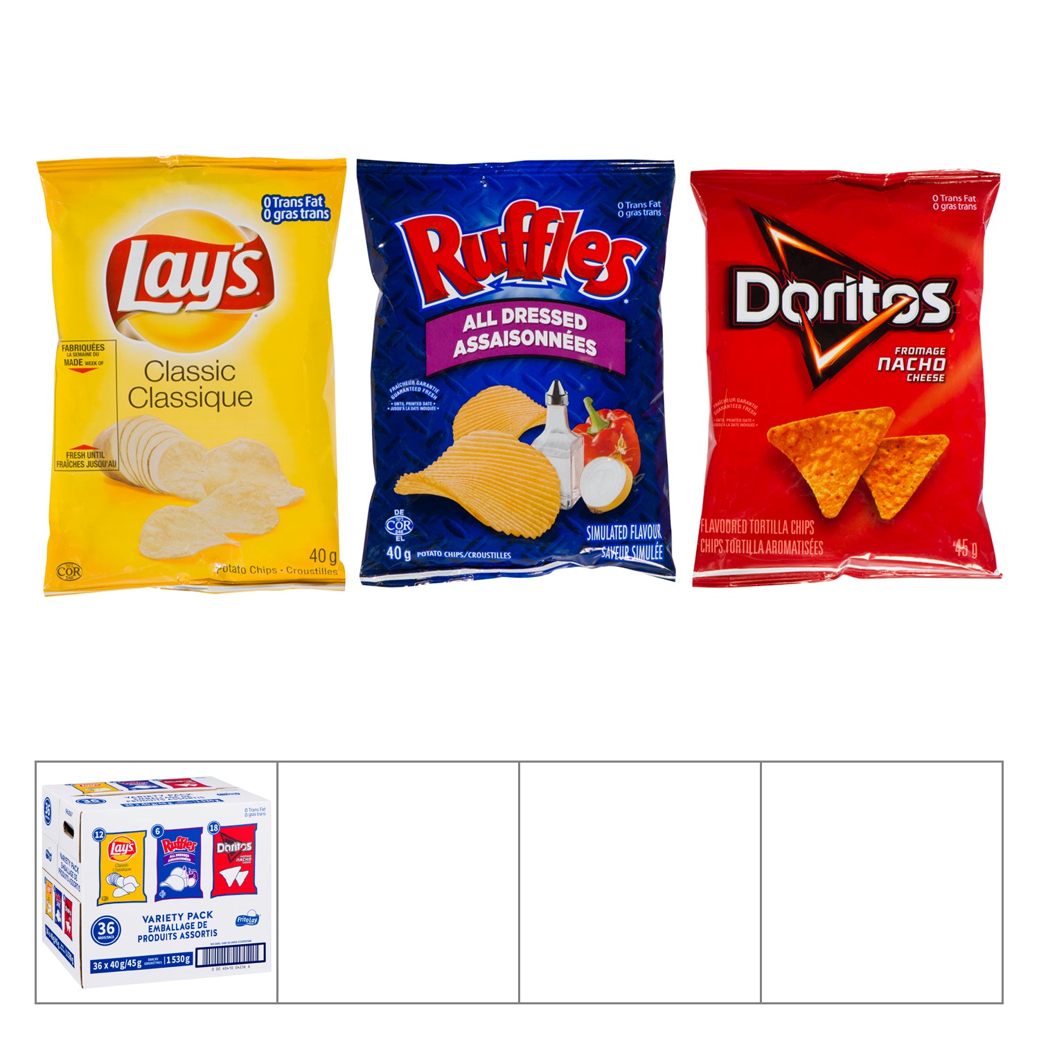 Frito Lay Variety Pack Potato Chips 36x40-45g [$1.02/ea]