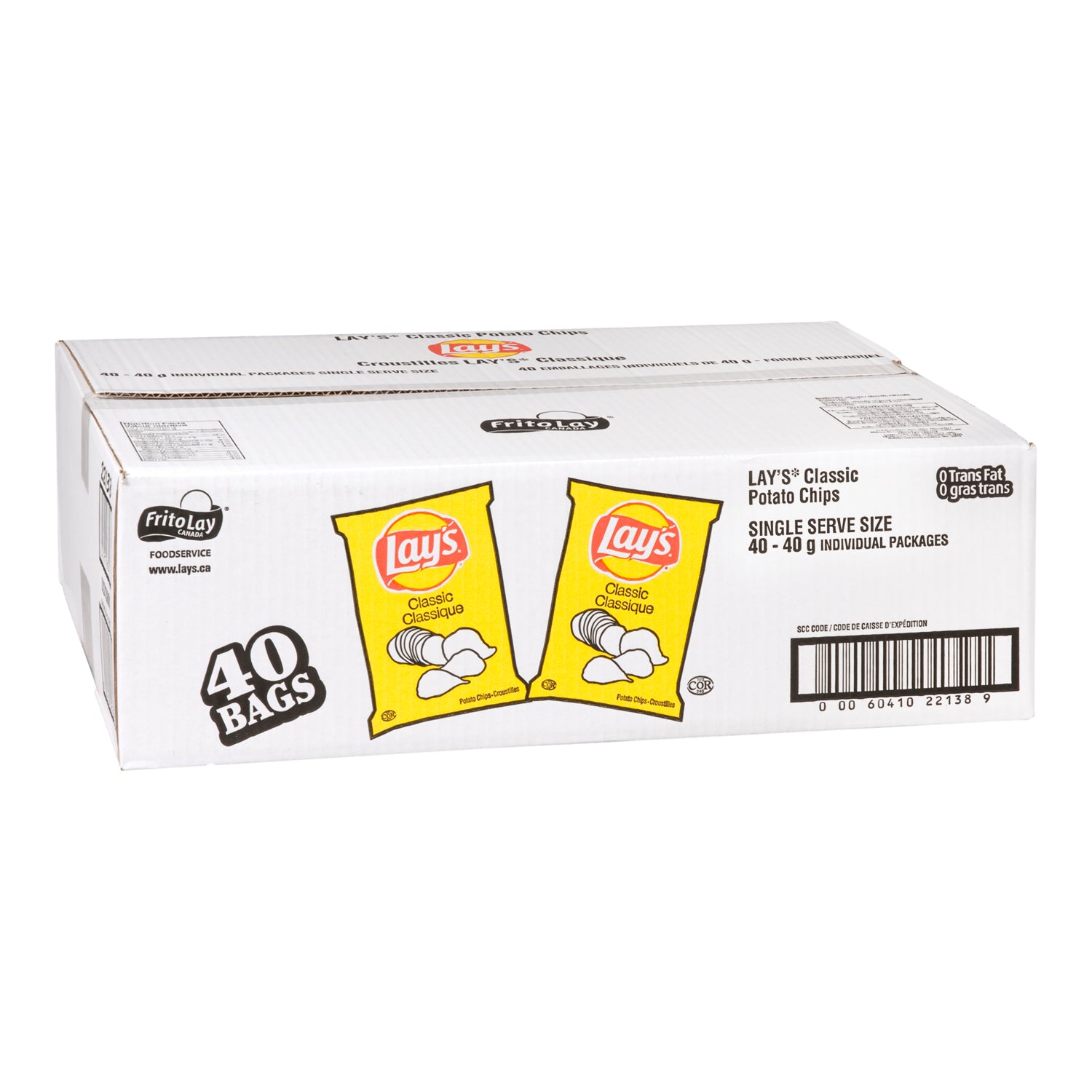 Lays Classic Potato Chips Pack 40x40g [$0.99/ea]