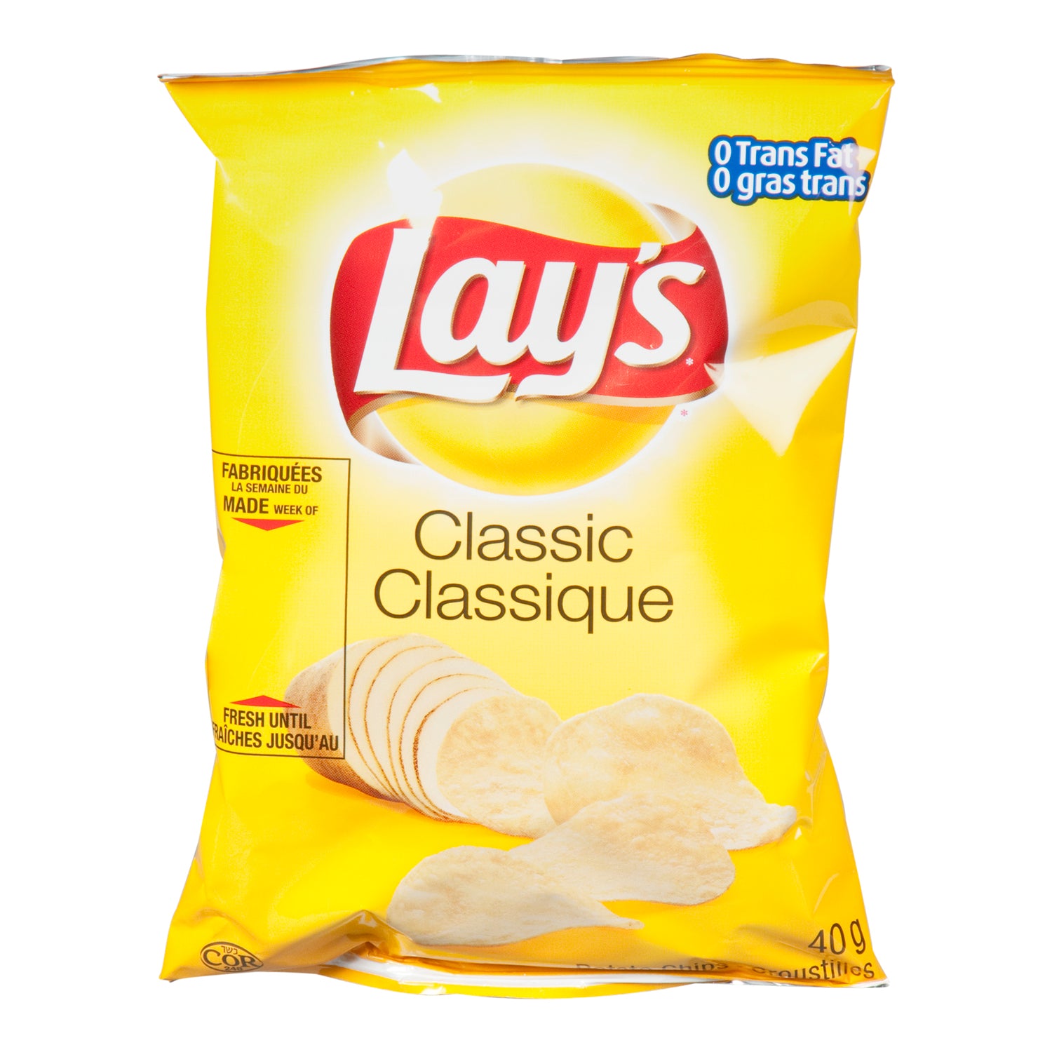 Lays Classic Potato Chips Pack 40x40g [$1.04/ea]