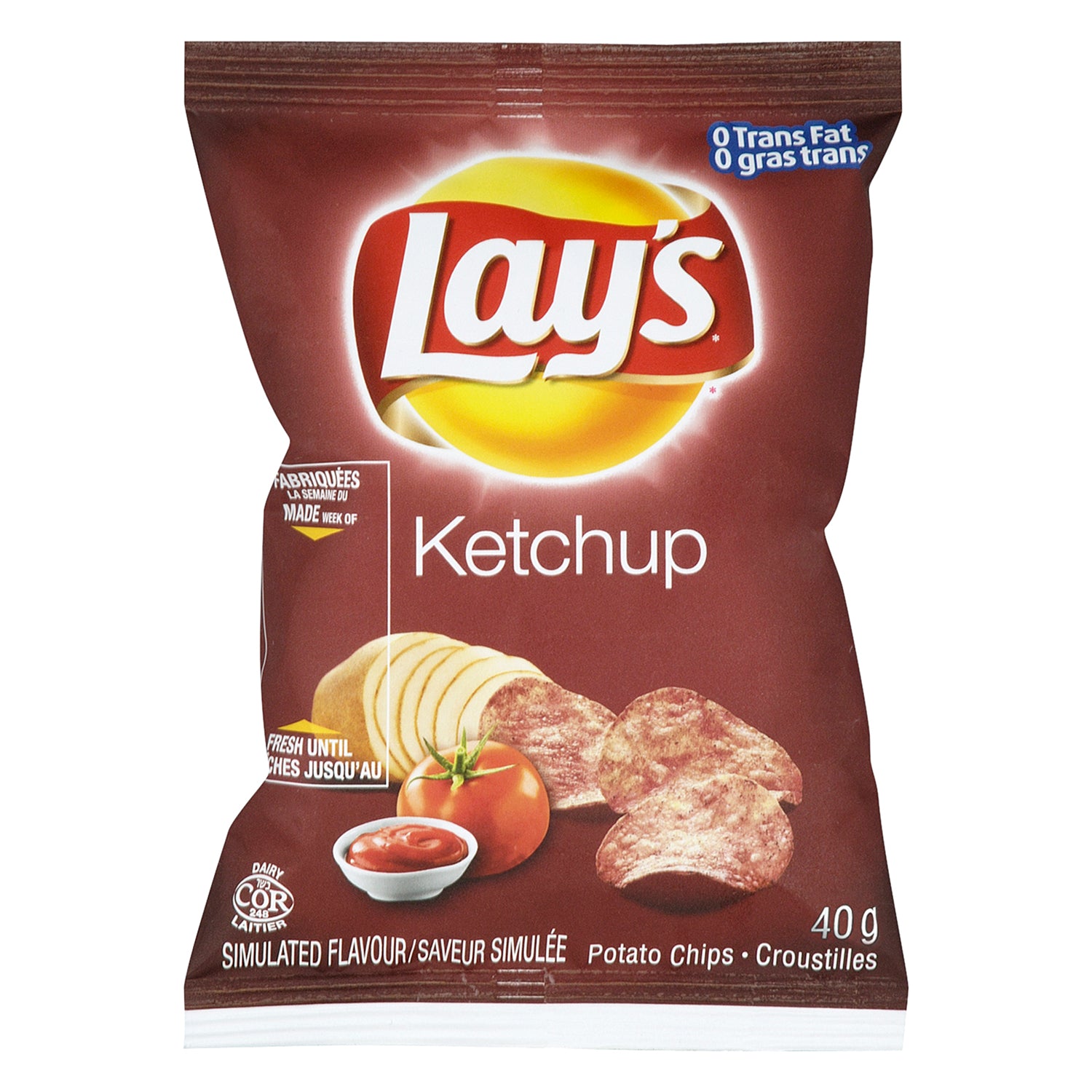 Lays Ketchup Potato Chips 40x40g [$0.97/ea]