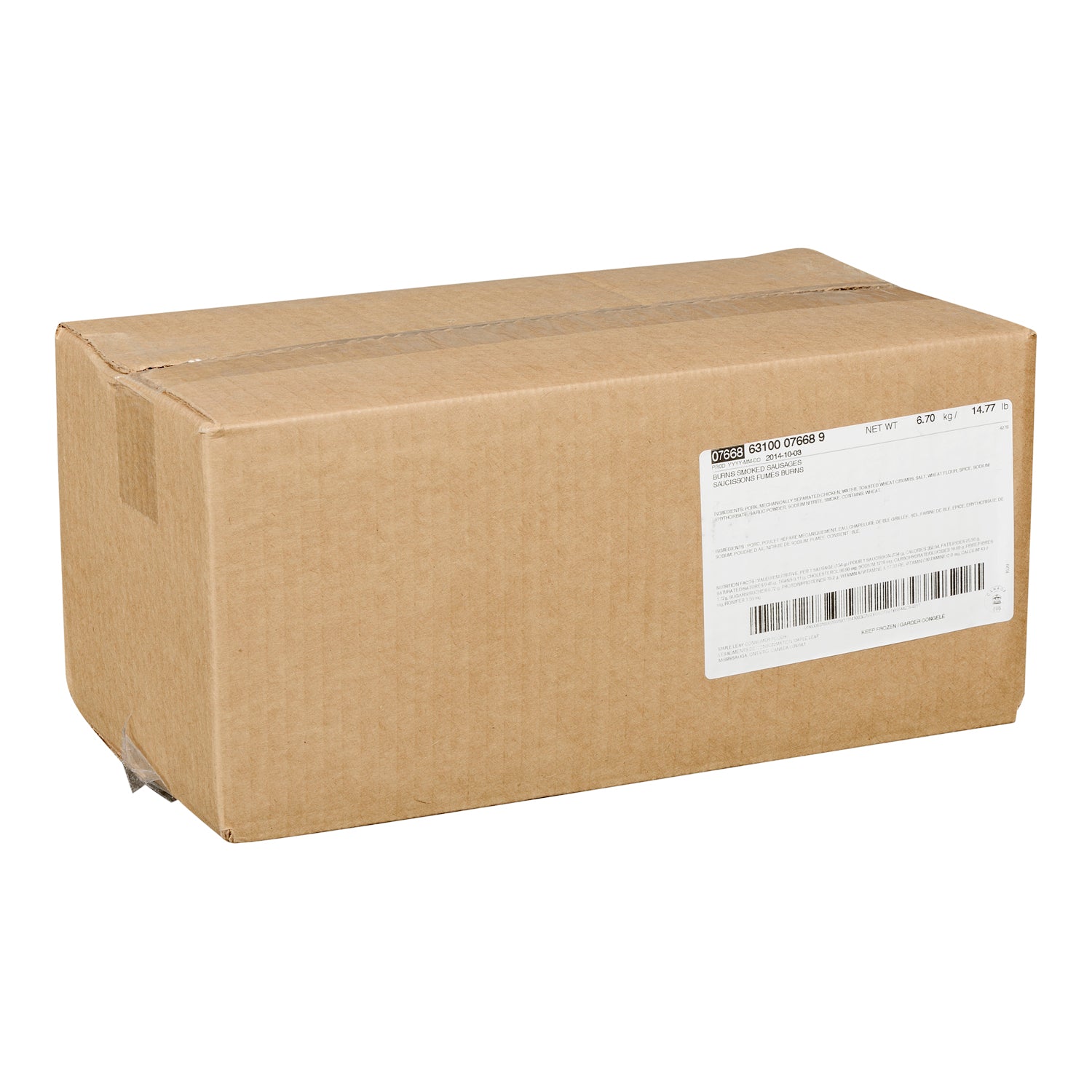 Burns Smokie 6.7Kg [$11.93/kg] [$5.41/lb]