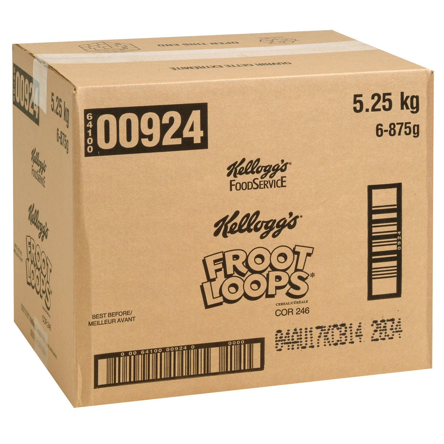 Kellogg's Froot Loops Bulk Pack 6x875g [$0.49/serving]