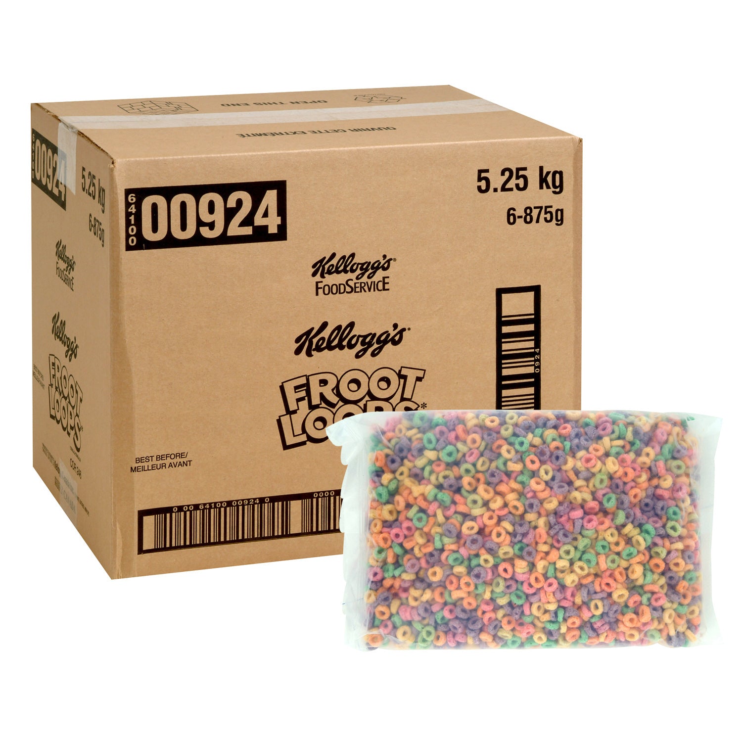 Kellogg's Froot Loops Bulk Pack 6x875g [$0.39/serving]