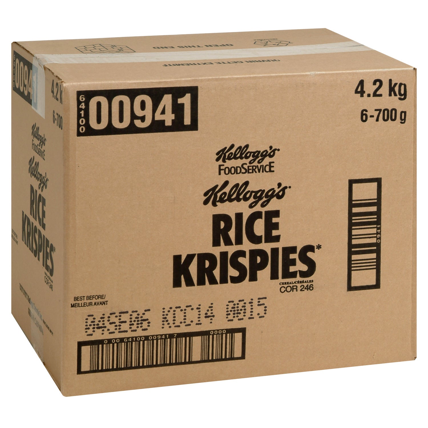 Kellogg's Rice Krispies Bulk Pack 6x700g [$0.46/serving]