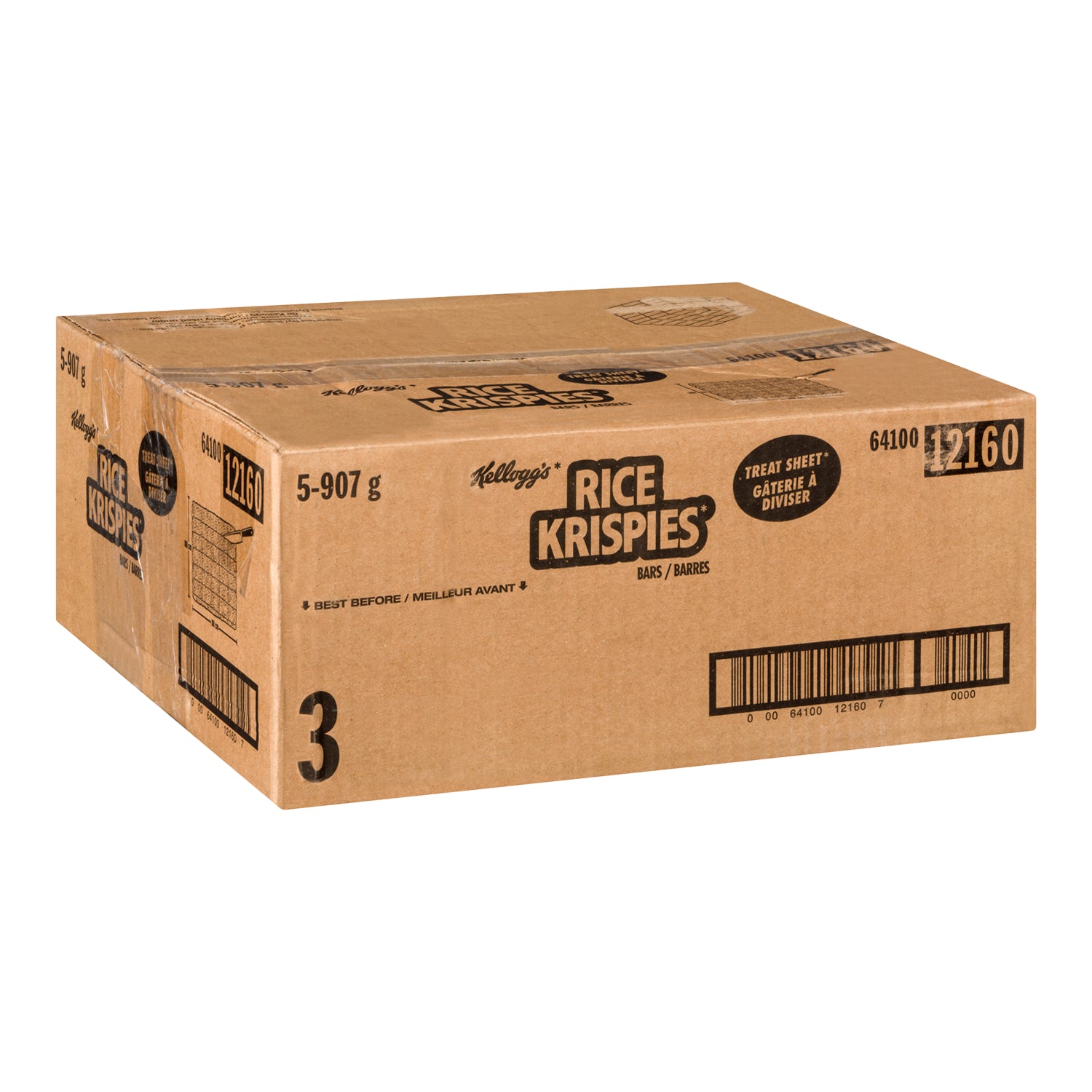 Kellogg's Rice Crispie Treat Sheet 5x907g [$12.79/ea]