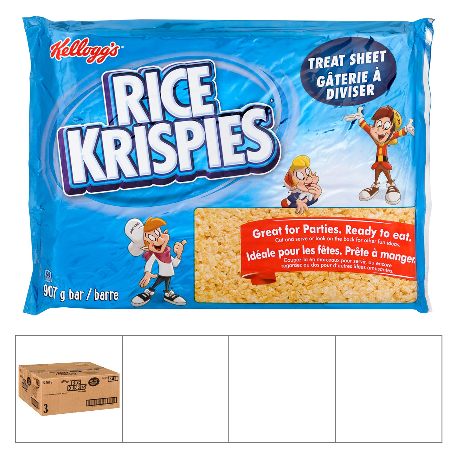 Kellogg's Rice Crispie Treat Sheet 5x907g [$12.79/ea]