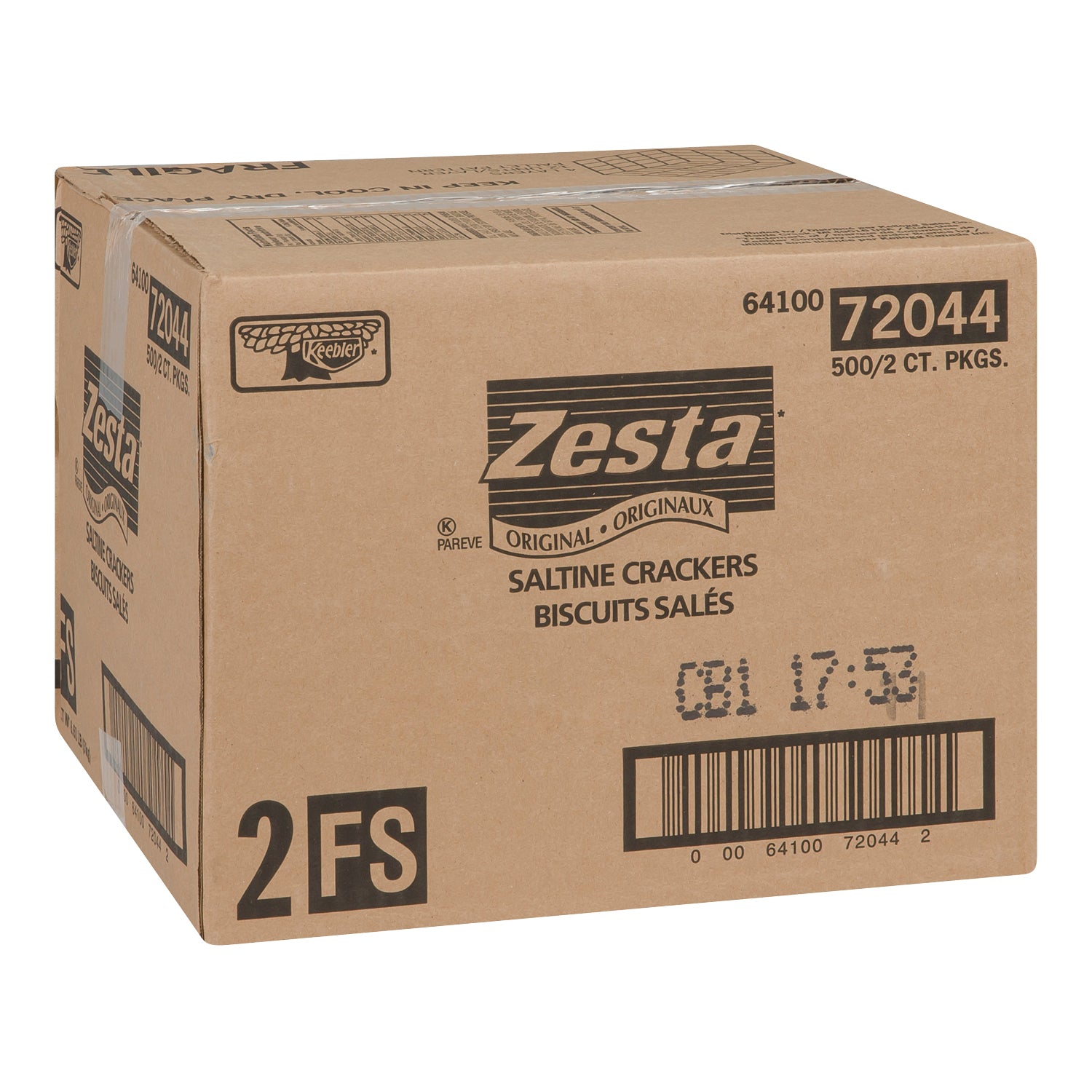 Kellogg's Zesta Salted Crackers 500x6g [$0.04/ea]