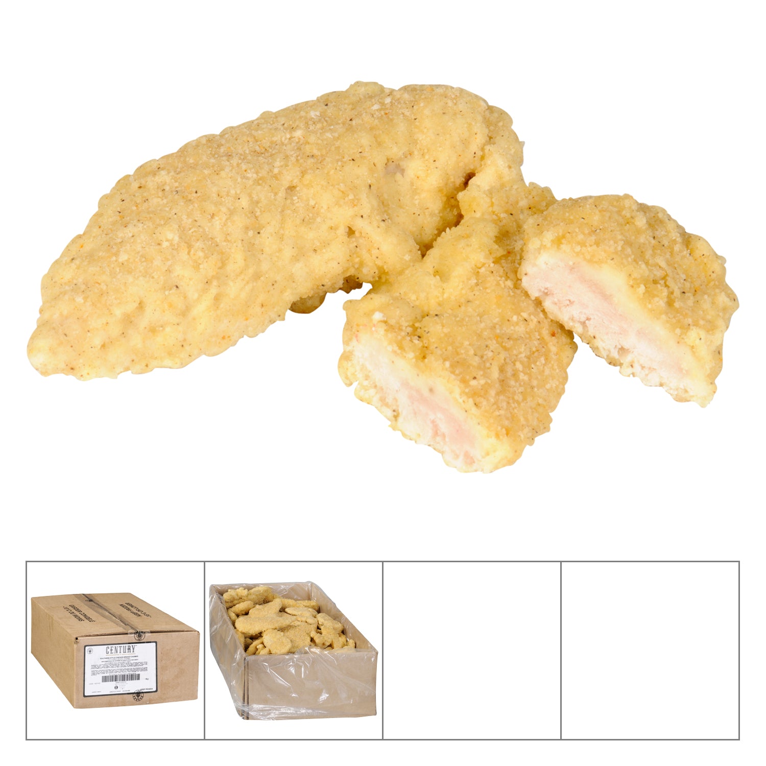 Century Southern Style Breaded Chicken Breast Chunks 4kg [$9.99/kg] [$4.53/lb]