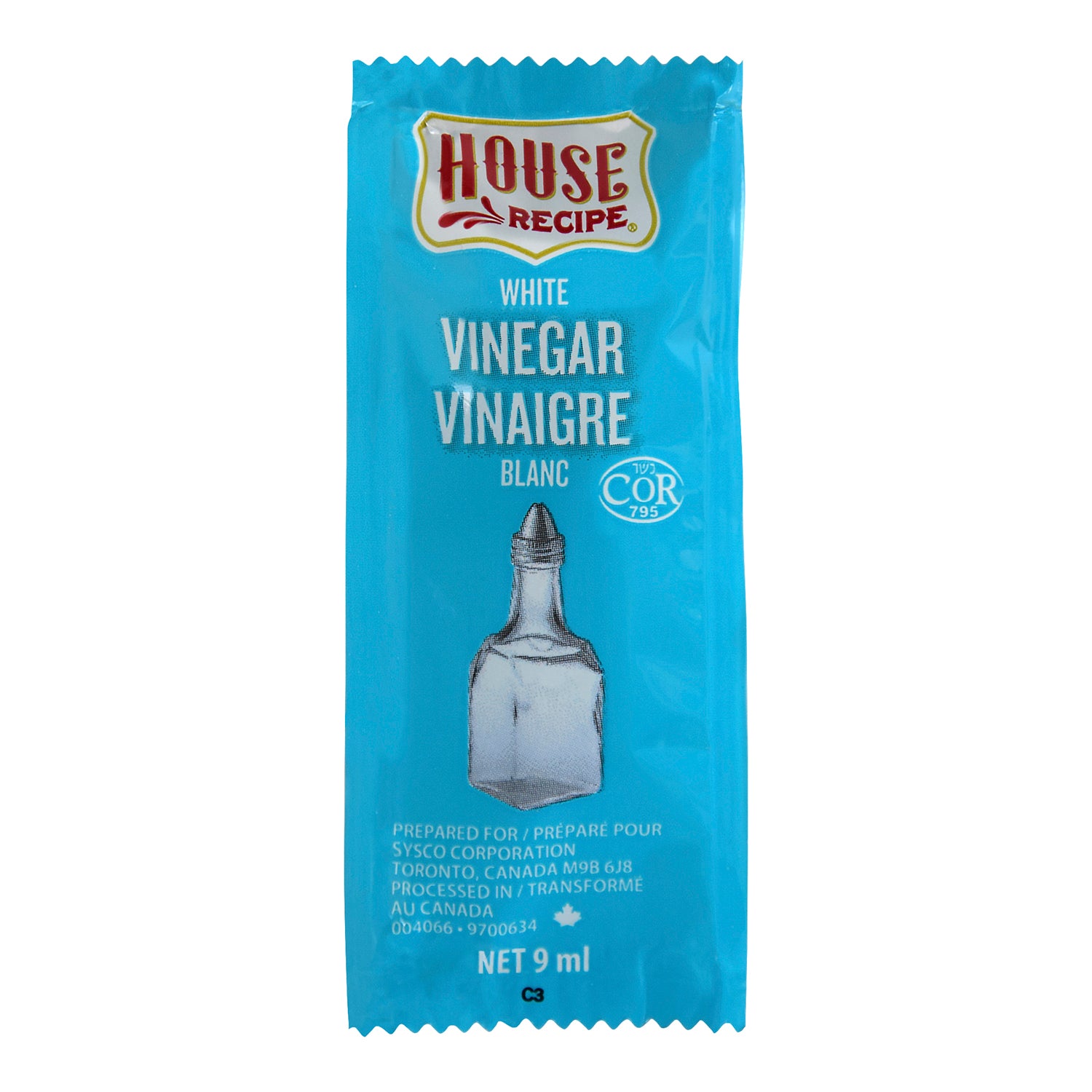 House Recipe Classic Vinegar Packet 504x9ml [$0.04/ea]