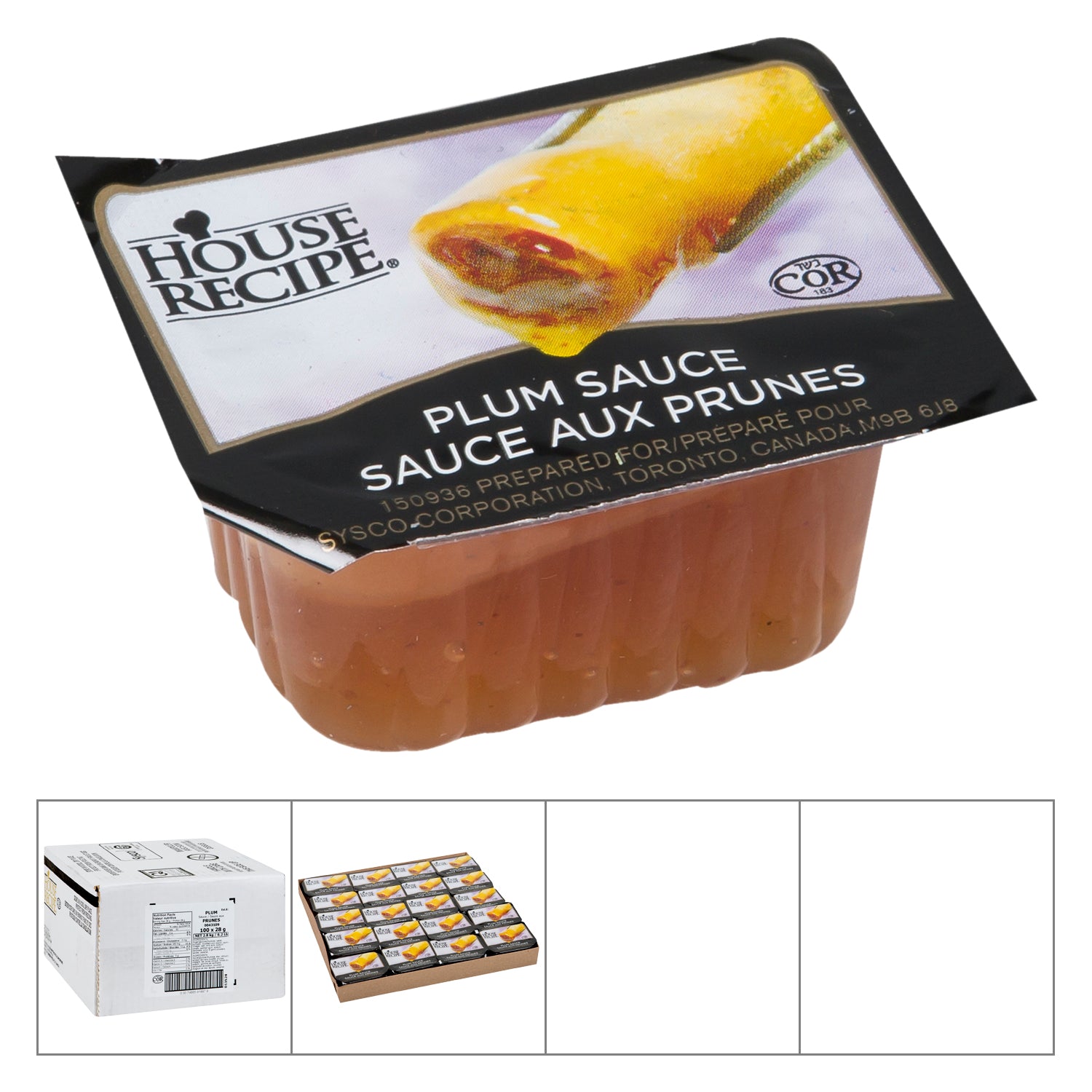 House Recipe Classic Plum Sauce Cup 100x28g [$0.23/ea]