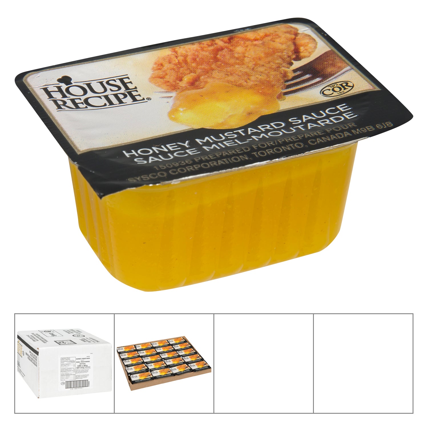 House Recipe Classic Honey Mustard Sauce Cup 100x28g [$0.23/ea]