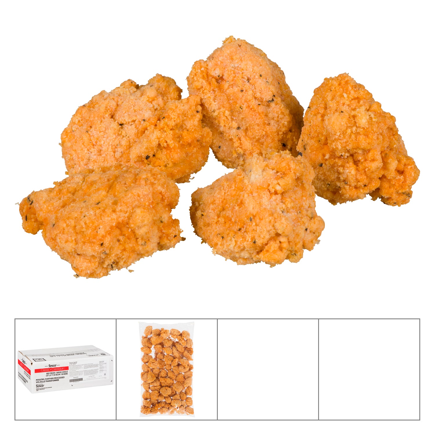 Sysco Classic Breaded Chicken Buffalo Bites 2x2kg [$22.49/kg] [$10.20/lb]