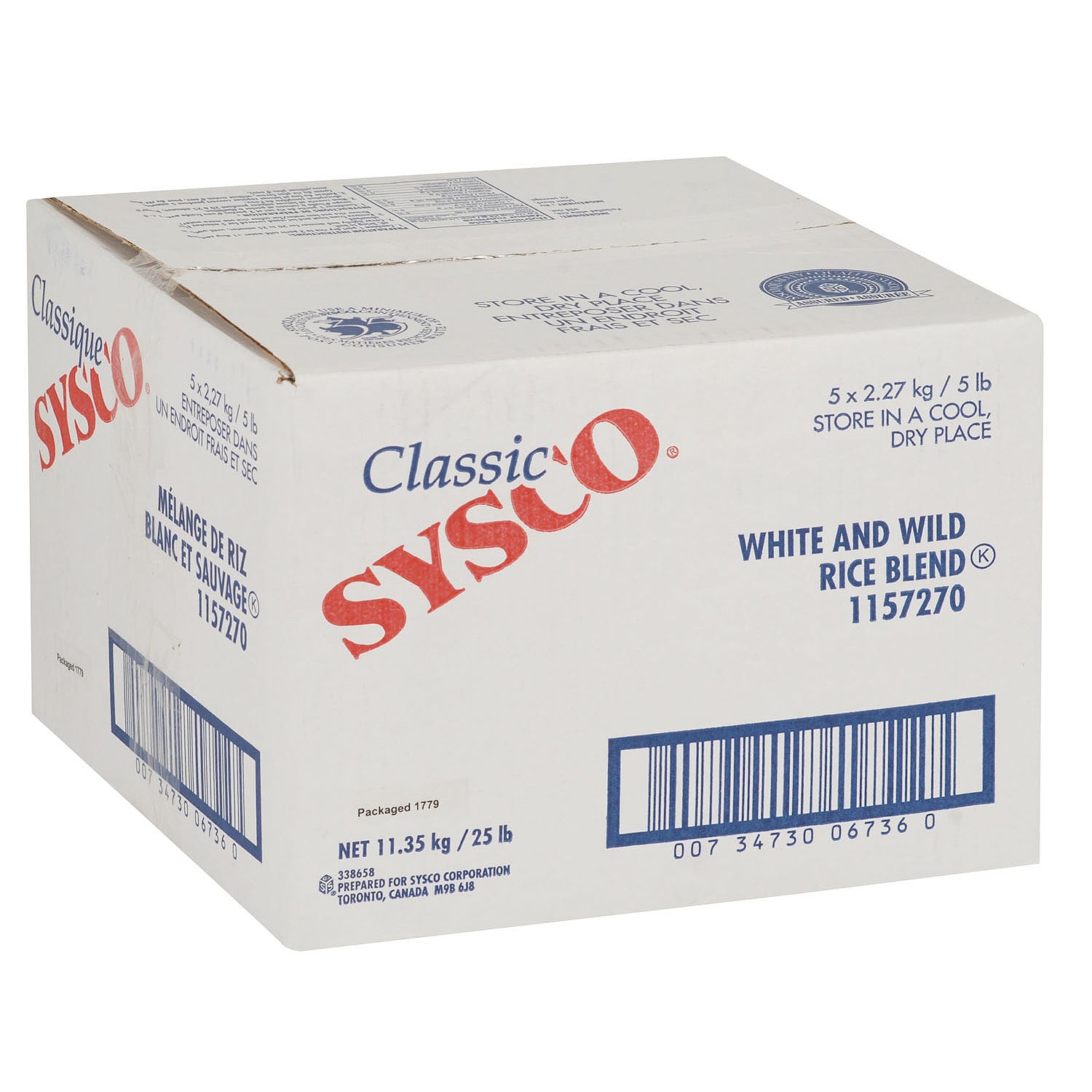 Sysco Classic White & Wild Rice Blend 2.27kg [$1.89/serving]