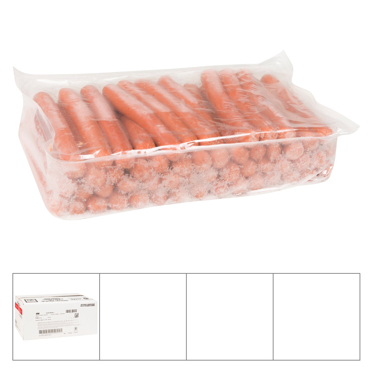 Sysco Classic 7in Smoked Wieners 2x2.5kg [$0.30/serving]