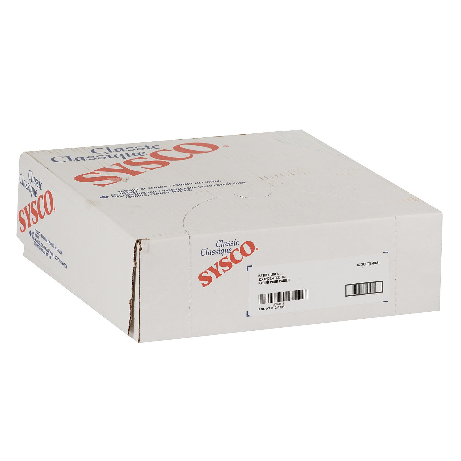 Sysco Classic Red Check Basket Liners 12""x12"" 2000ct [$0.04/ea]
