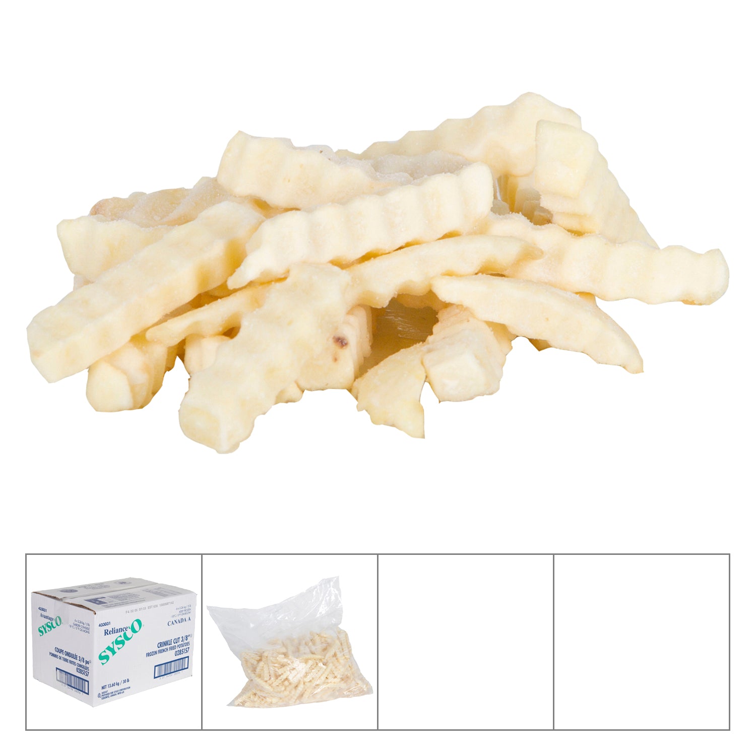 Sysco Reliance Crinkle Cut French Fries 6x2.27 [$0.29/serving]