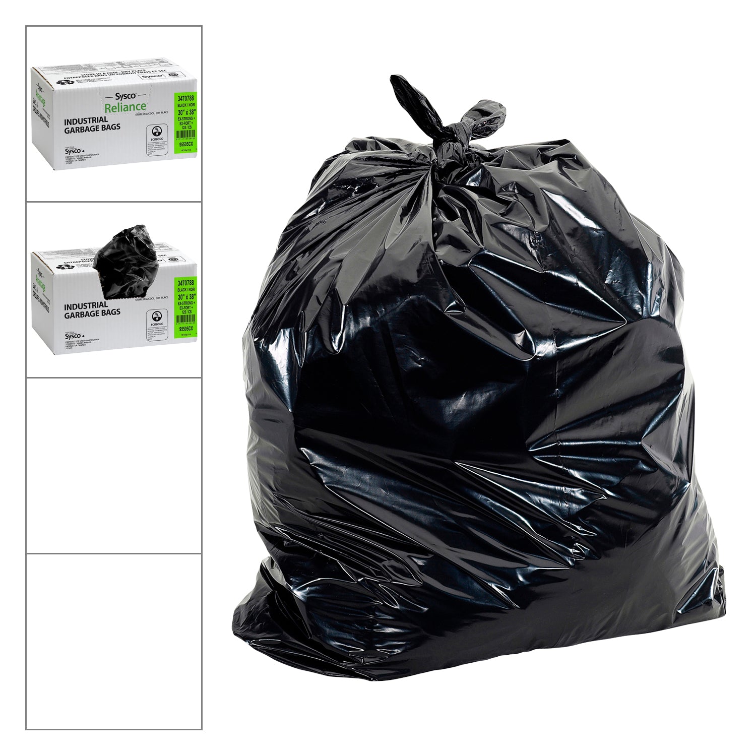 Sysco Reliance Extra Strong Garbage Bags 30""x38"" 125ct [$0.31/ea]