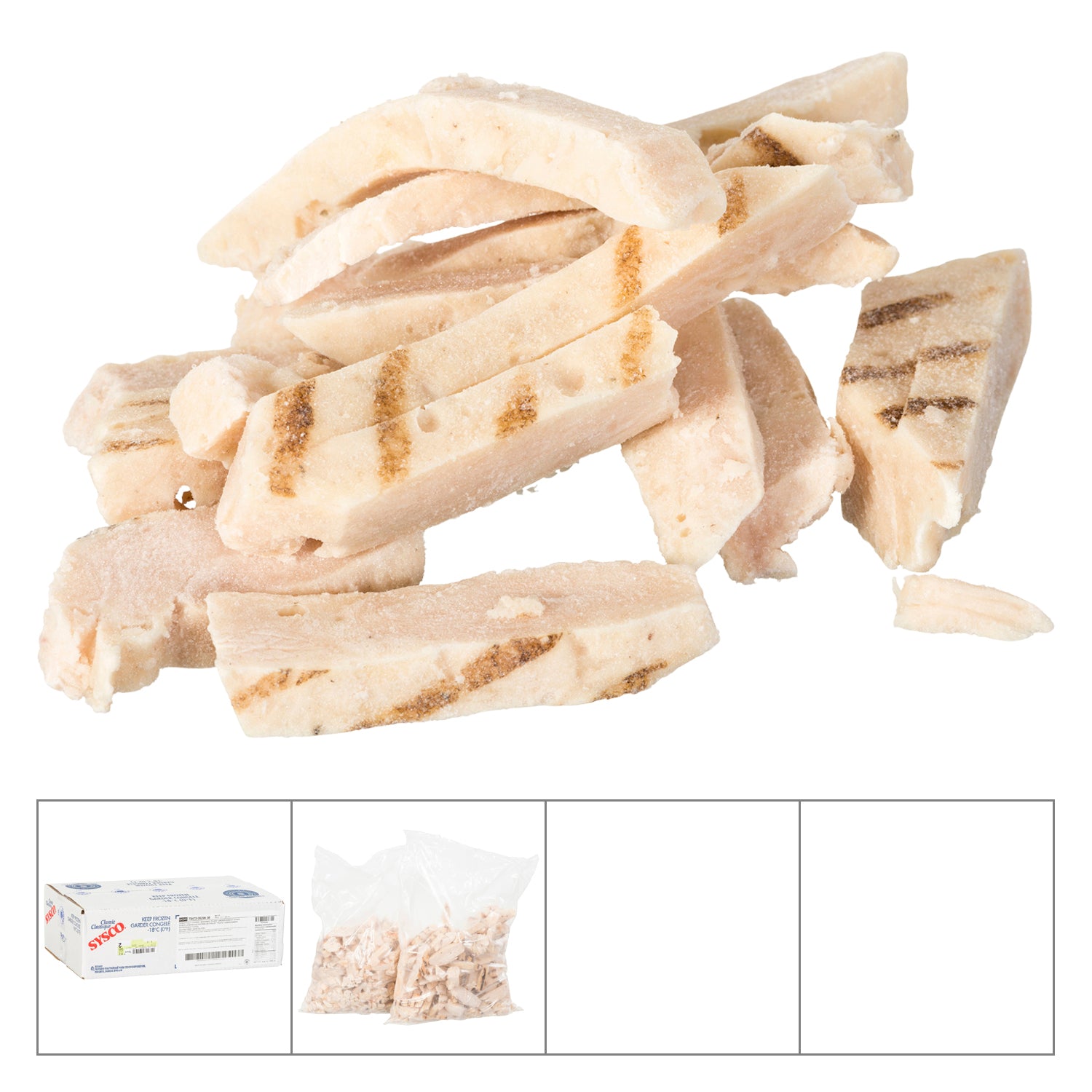 Sysco Classic Fajita Chicken Breast Strips 2x2kg [$19.49/kg] [$8.84/lb]