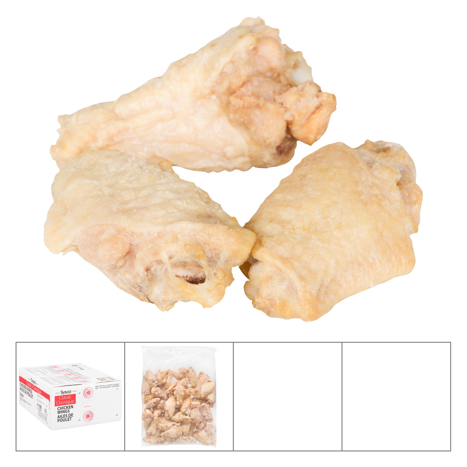 Sysco Classic Fully Cooked Chicken Wings 2x2kg [$19.89/kg] [$9.02/lb]