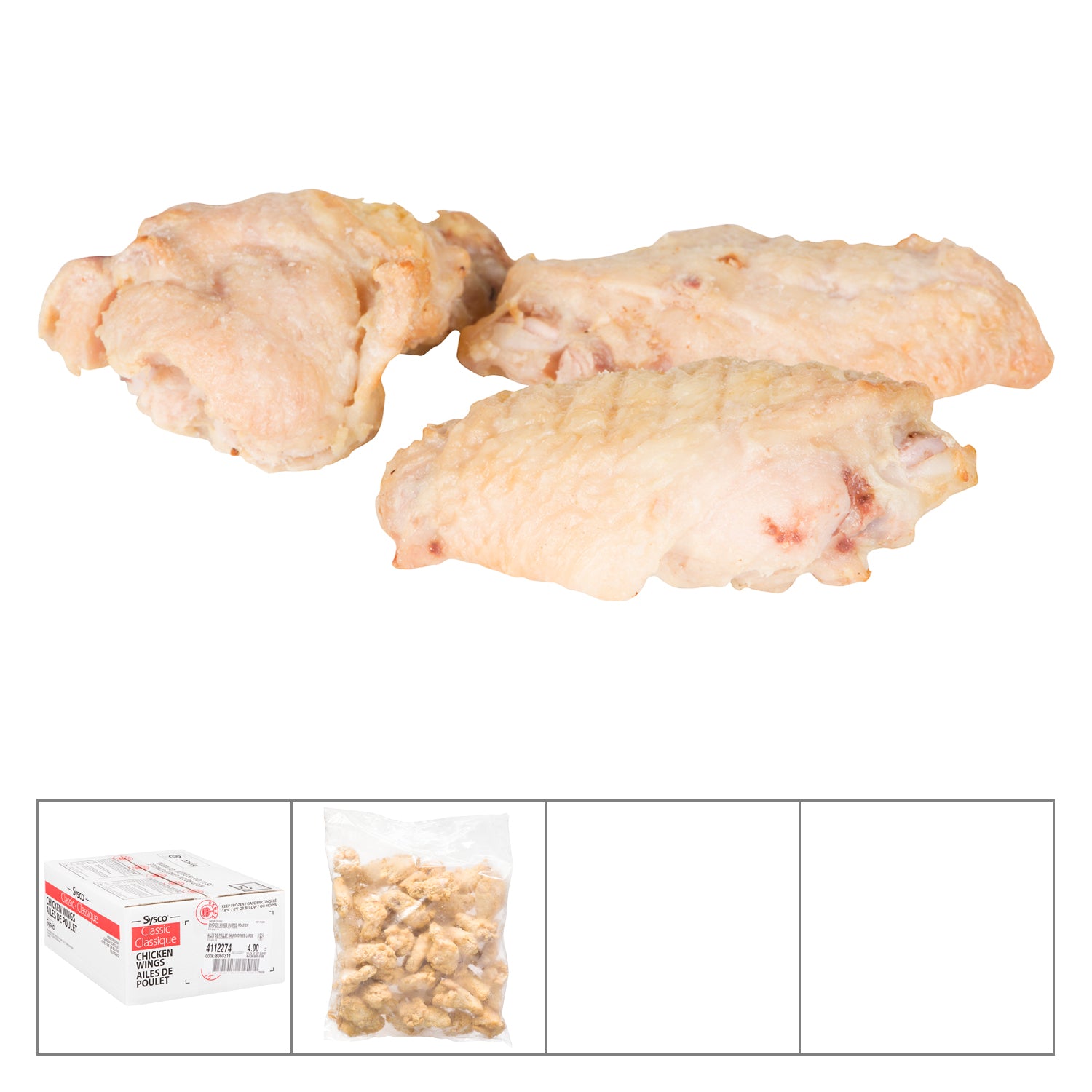 Sysco Classic Breaded Jumbo Chicken Wings 2x2kg [$18.99/kg] [$8.61/lb]