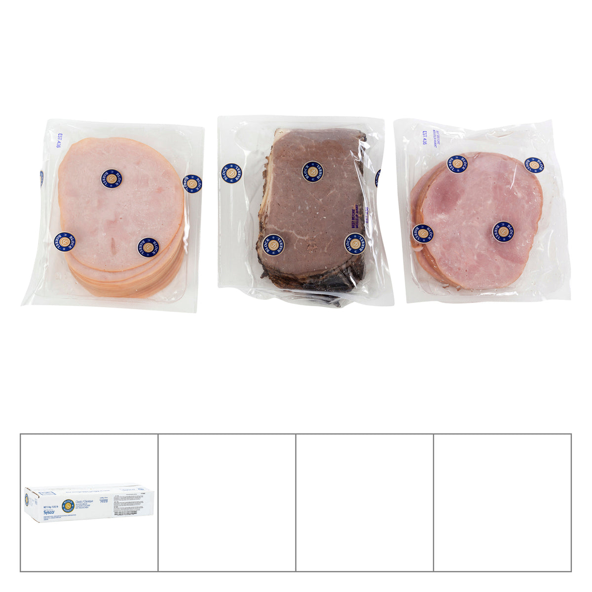 Block & Barrel Classic Turkey Ham & Roast Beef Deli Meats 6x500g [$2.4