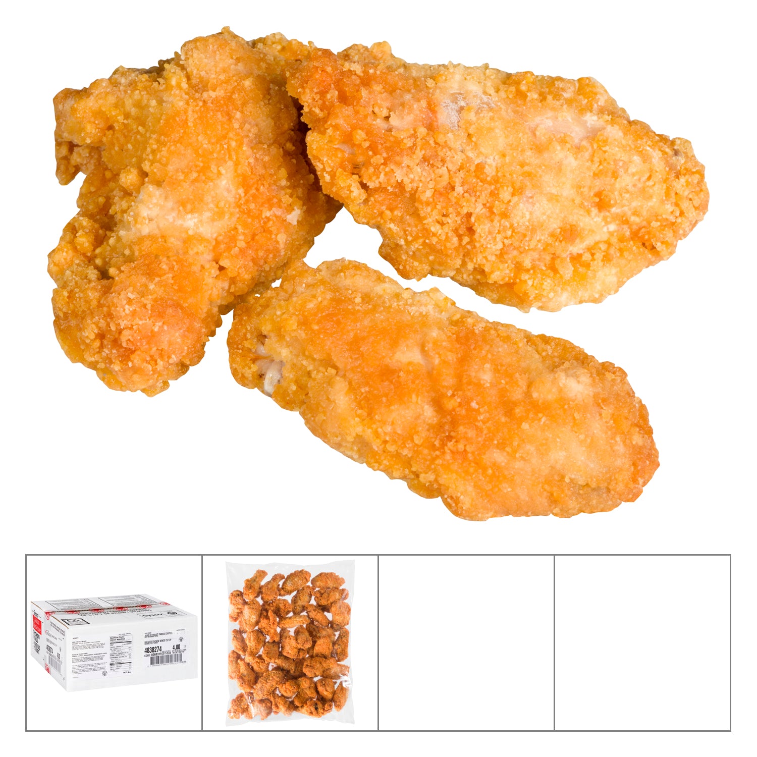 Sysco Classic Breaded Mild Stingers Chicken Wings 2x2kg [$19.99/kg] [$9.07/lb]