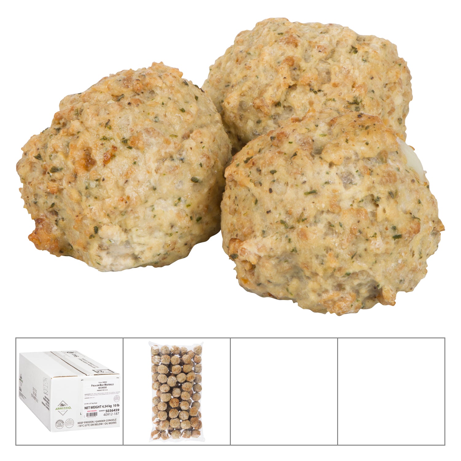 Arrezzio Italian Beef Meatballs 2x2.27kg [$0.80/serving]