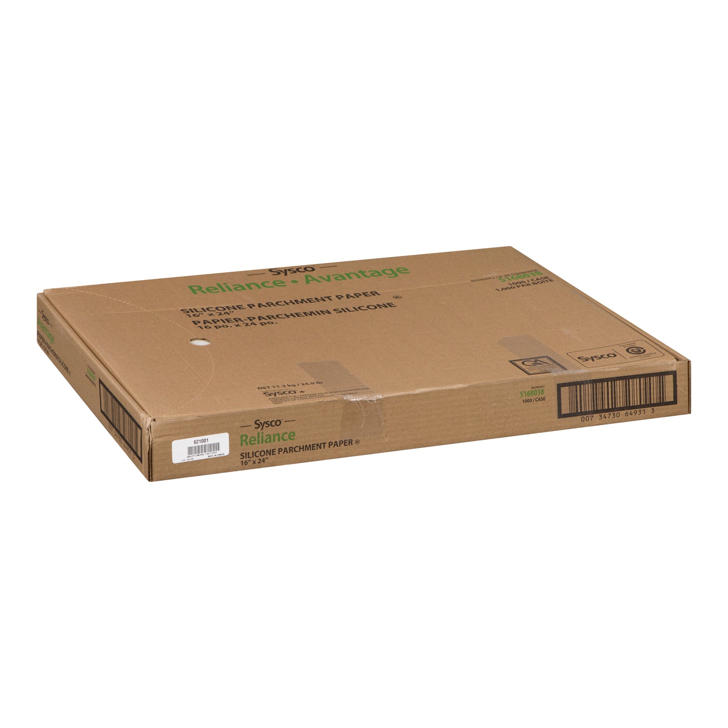Sysco Reliance Parchment Paper 16x24 1000ct [$0.17/ea]