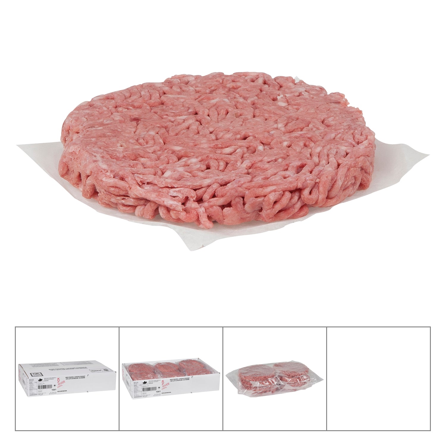 Fire River Farms Imperial Pure Beef Patties 24x170g [2.49/ea]