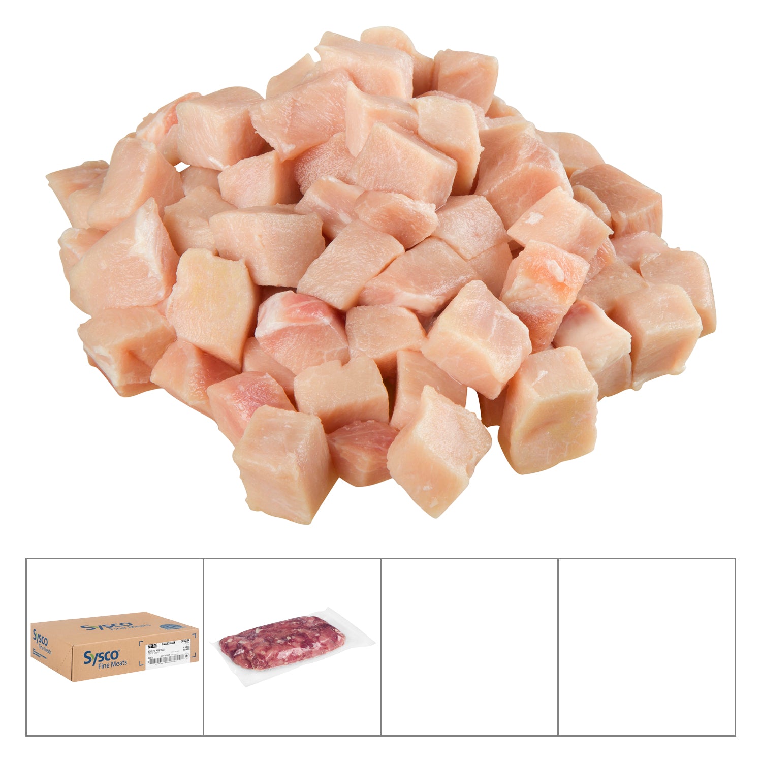 Buckhead Pride Diced Pork 2x2.27kg [$12.55/kg] [$5.69/lb]