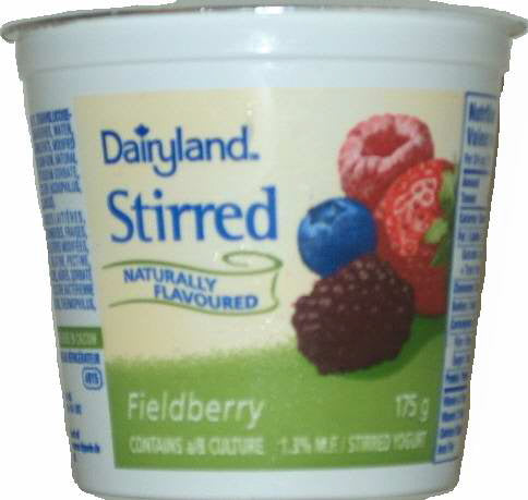 Dairyland Stirred Yogurt Fieldberry 12x175g [$1.24/ea]