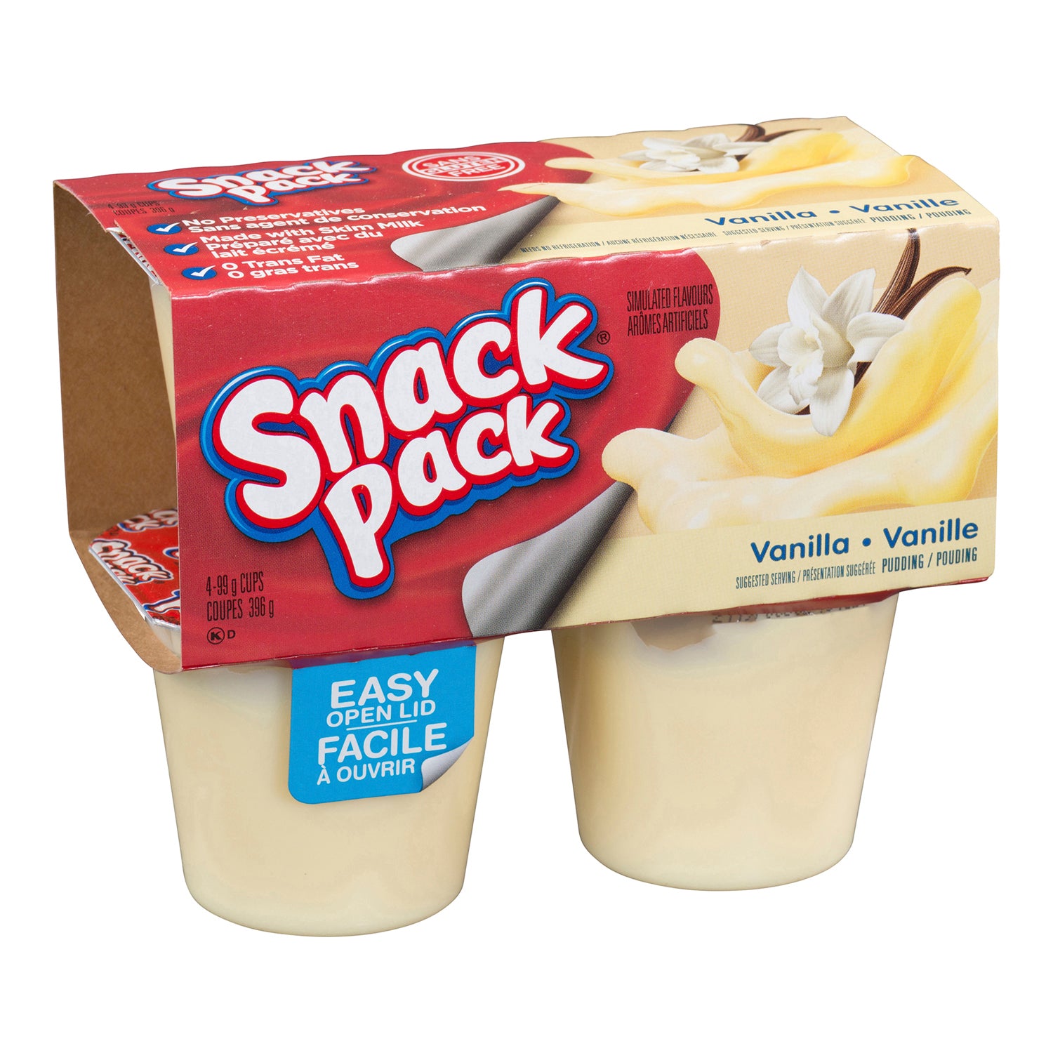 Snack Pack Vanilla Pudding 48x99g [$0.77/ea]