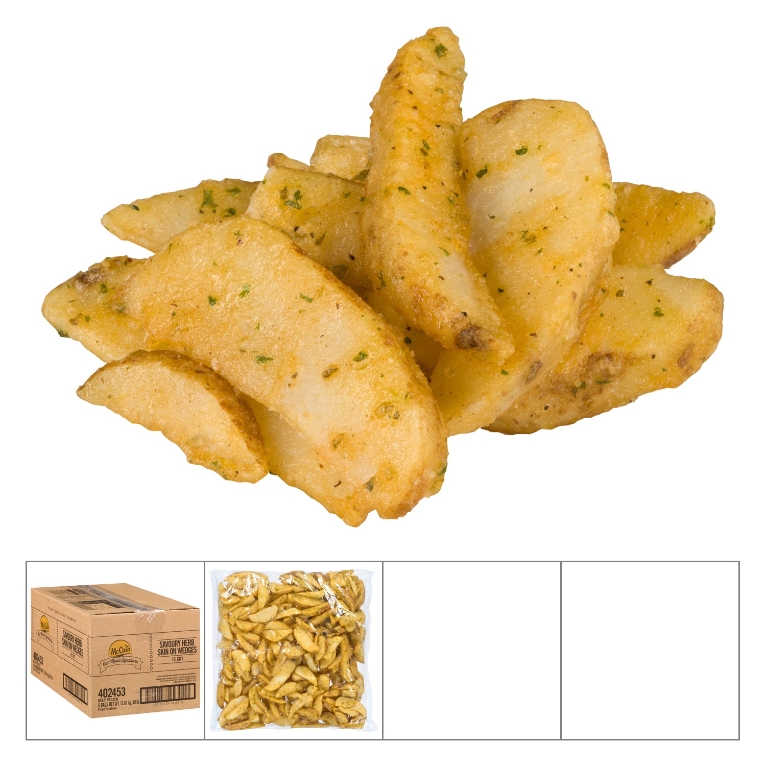 McCain Potato Fries Wedge Savoury 6x2.27kg [$6.66/ea]