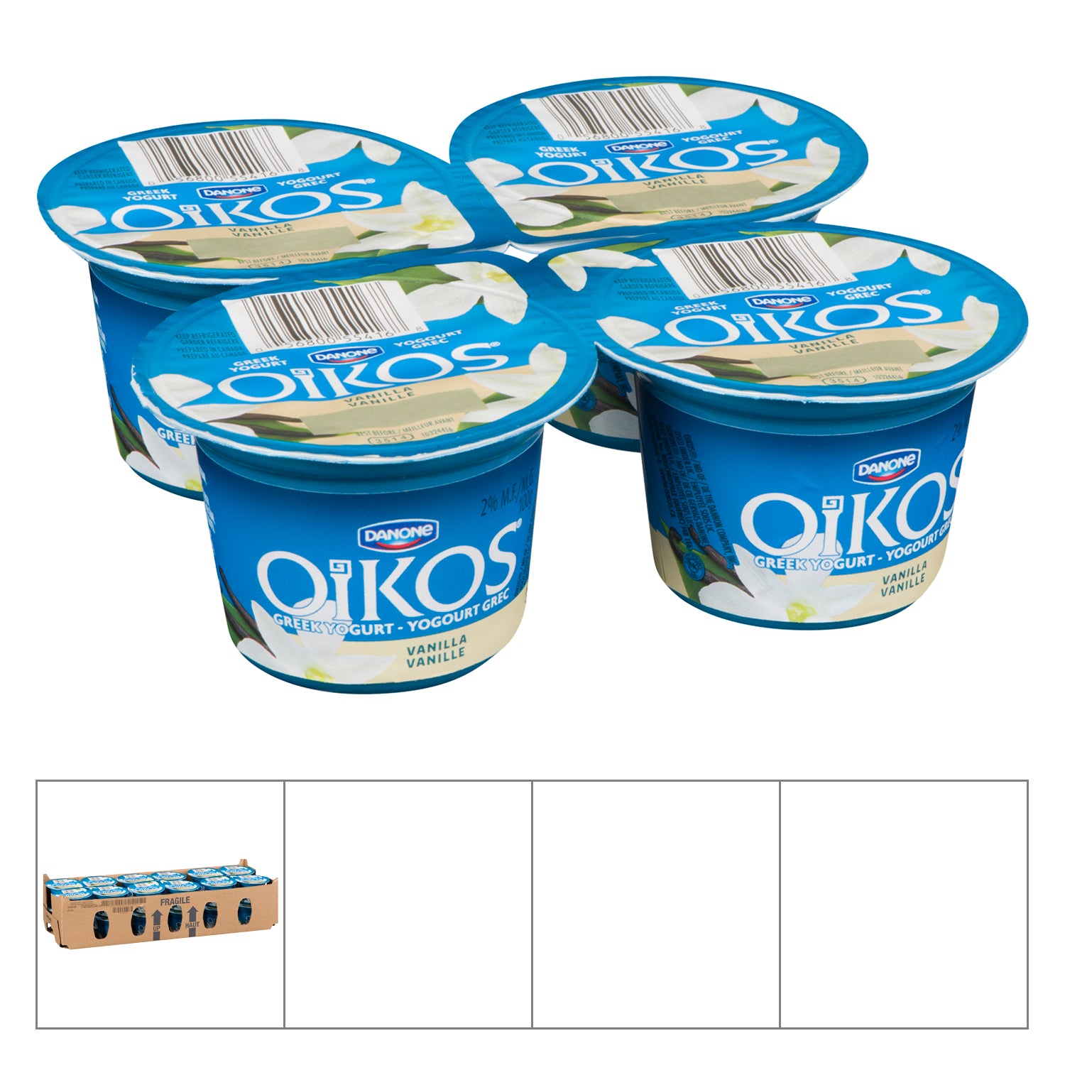 Oikos Greek Yogurt Key Vanilla 24x100g [$0.83/ea]