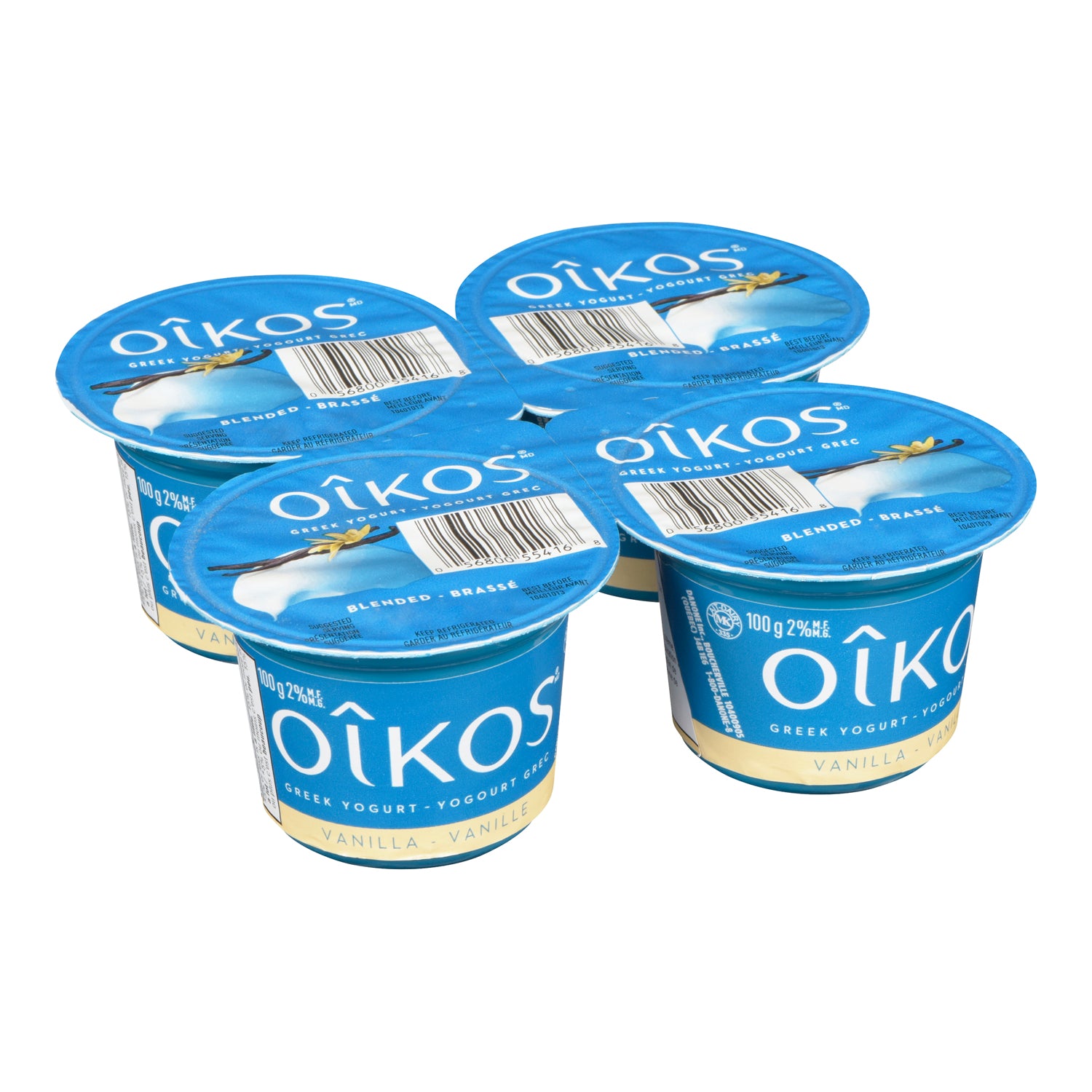Oikos Greek Yogurt Key Vanilla 24x100g [$0.83/ea]