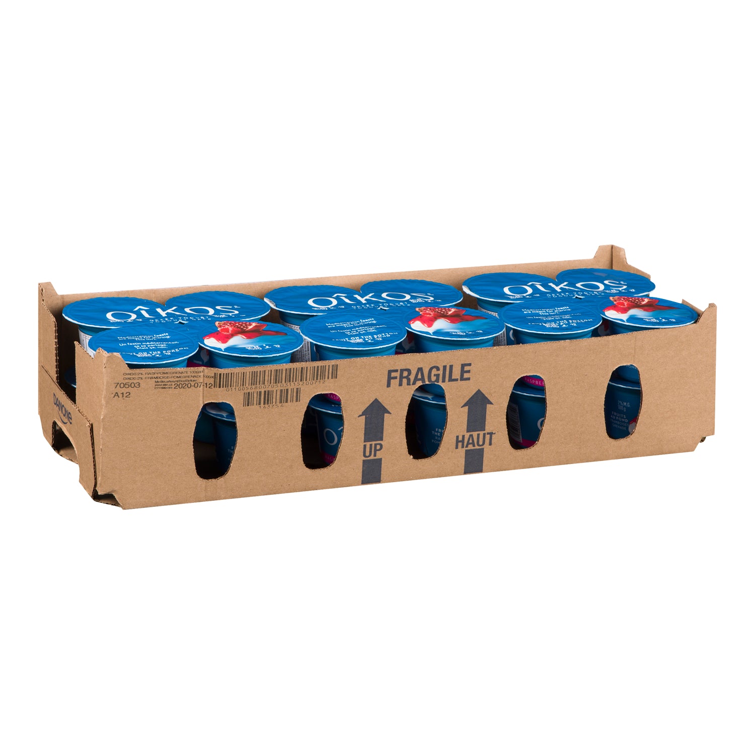 Oikos Greek Yogurt Pomegranate Raspberry 24x100g [$0.83/ea]