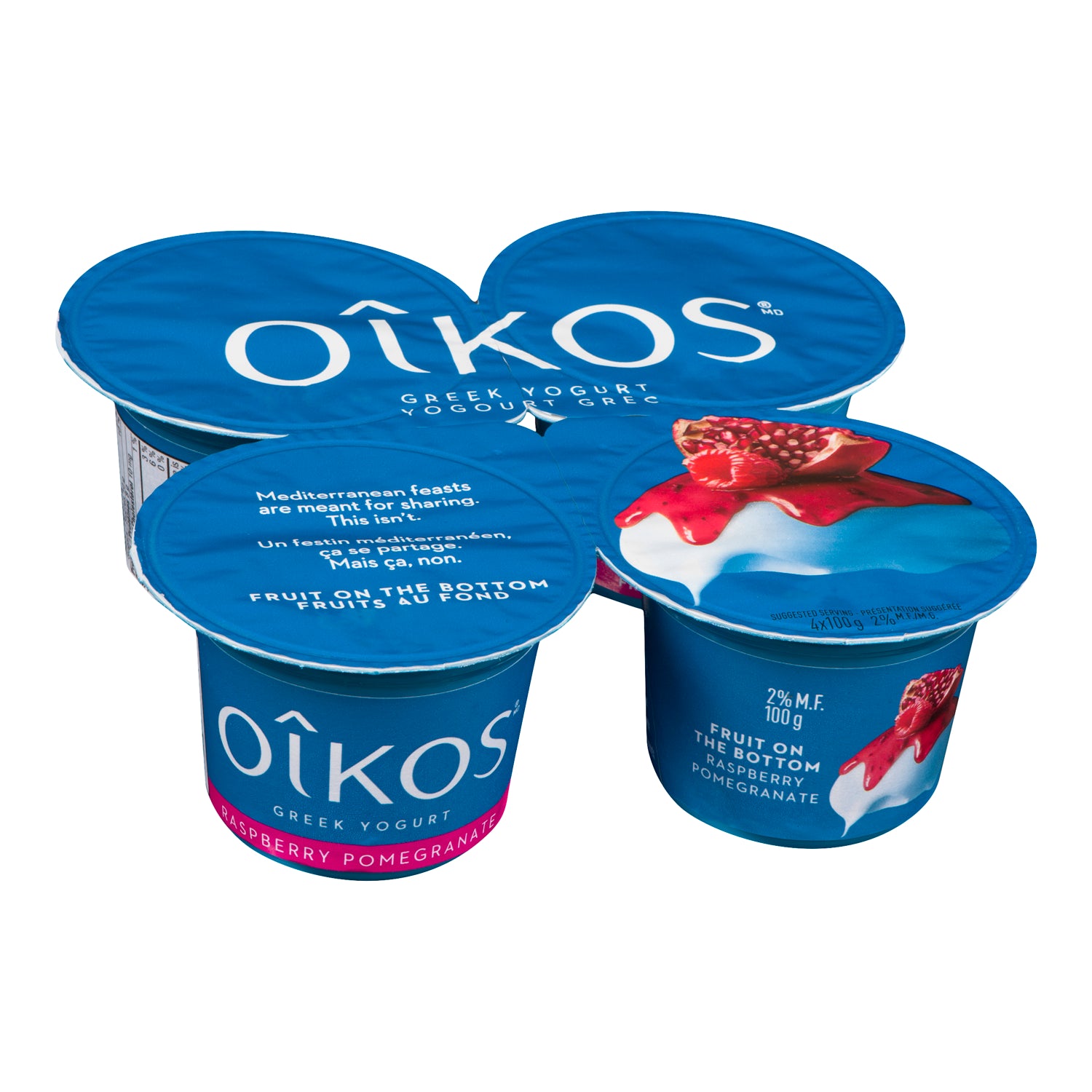 Oikos Greek Yogurt Pomegranate Raspberry 24x100g [$0.83/ea]