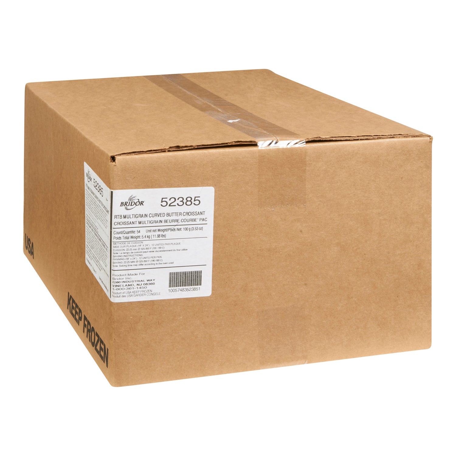 Bridor RTB Multi Grain Butter Croissant 54x99gr [$1.29/ea]