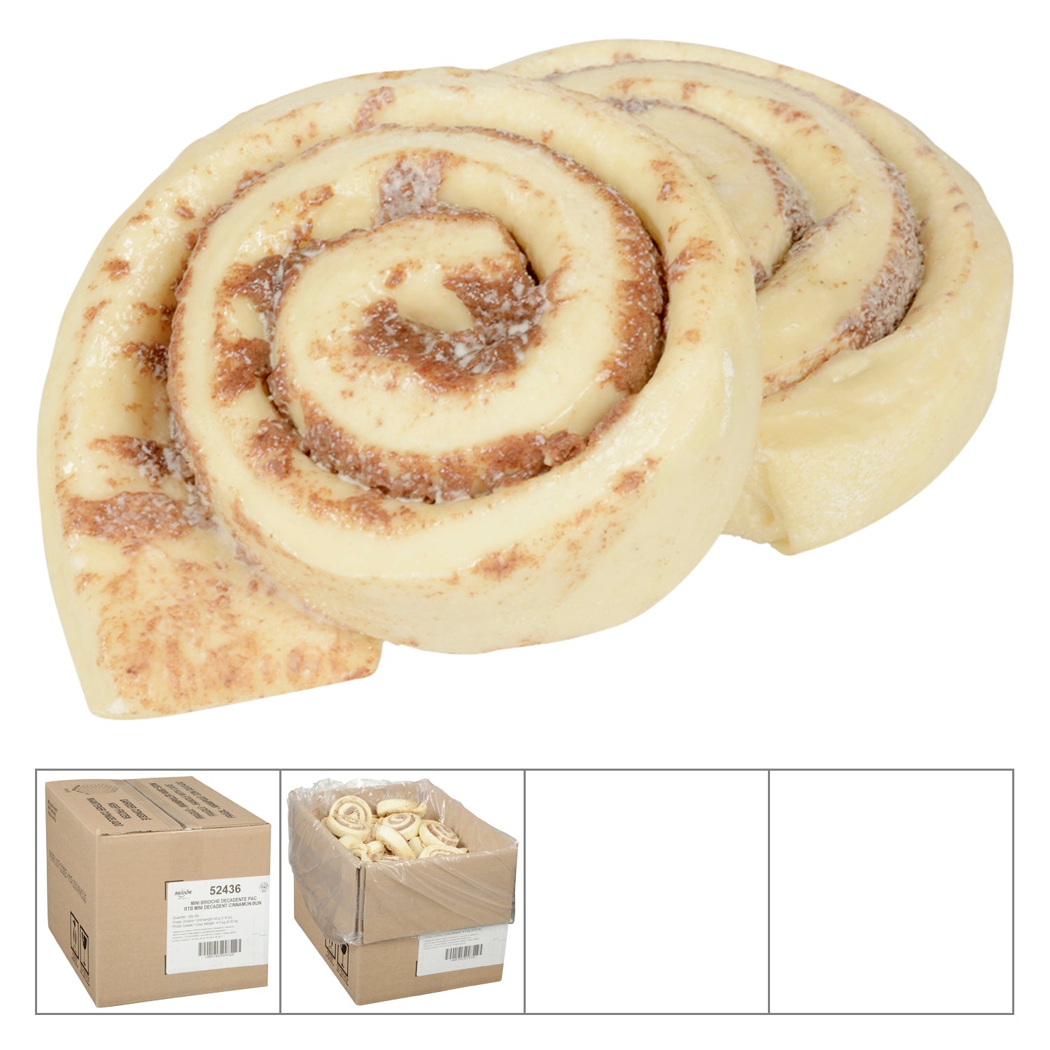 Bridor RTB Decadent Mini Cinnamon Bun 80x50gr [$0.82/ea]