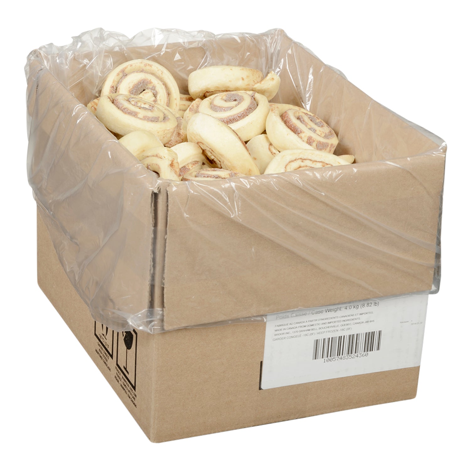 Bridor RTB Decadent Mini Cinnamon Bun 80x50gr [$0.82/ea]