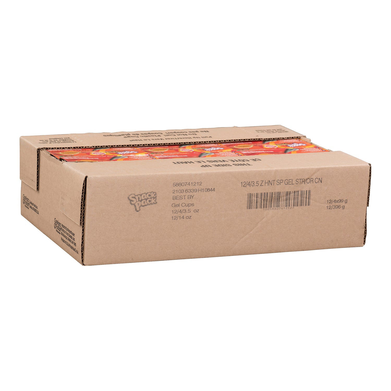 Snack Pack Juicy Gels Strawberry and Orange 48x99g [$0.77/ea]