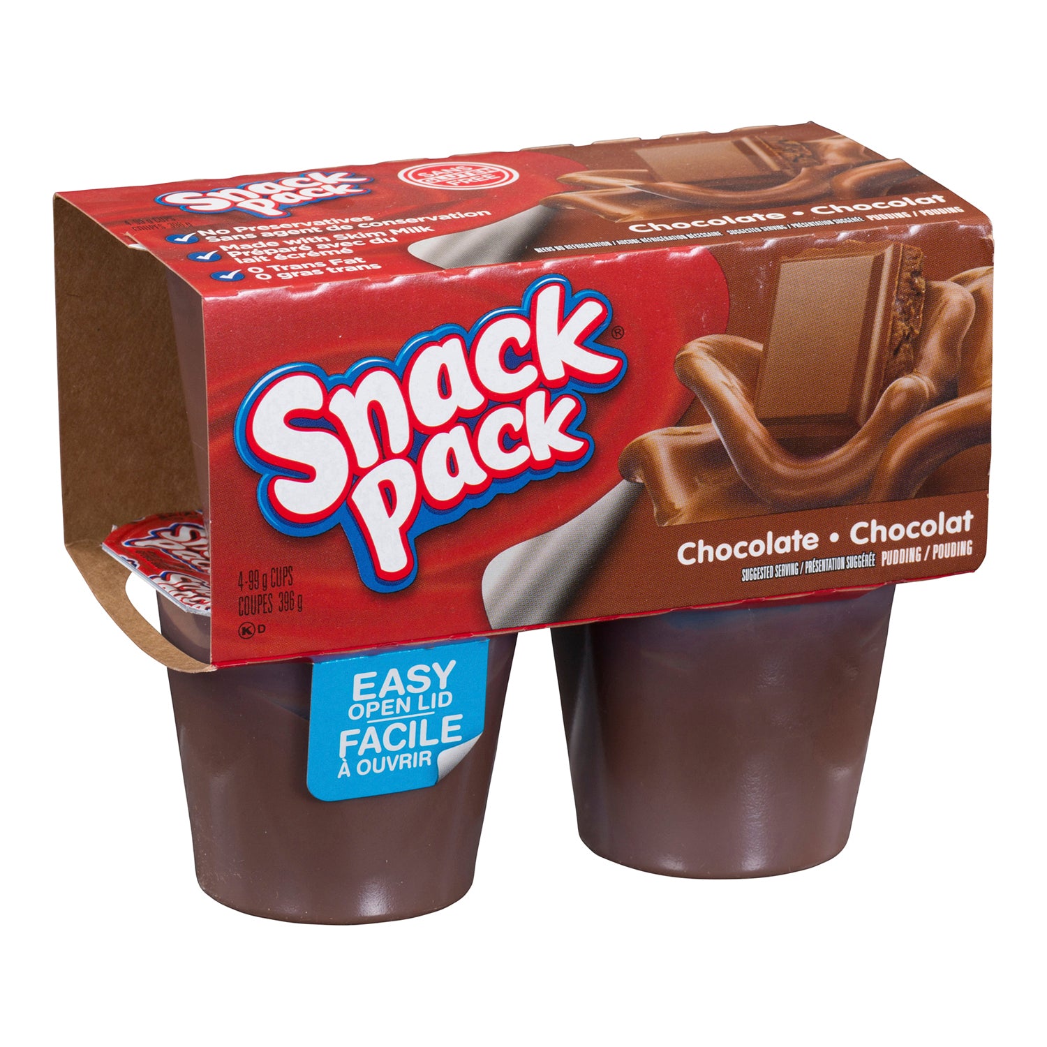 Snack Pack Chocolate Pudding 48x99g [$0.77/ea]