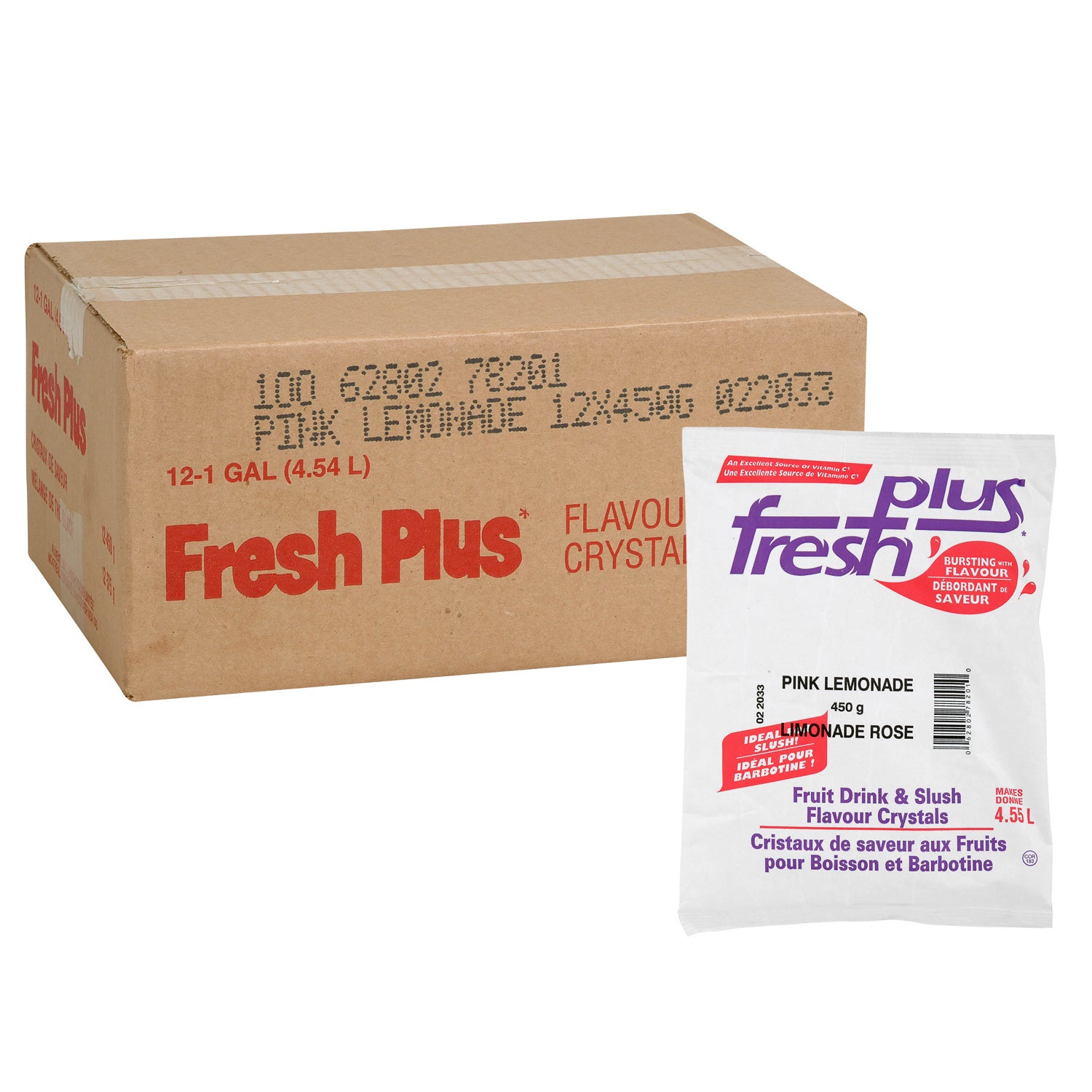 Fresh Plus Pink Lemonade Drink Mix 12x450g [$3.33/ea]