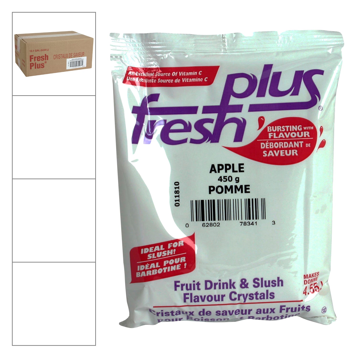 Fresh Plus Apple Flavour Drink Mix 12x450g [$3.33/ea]