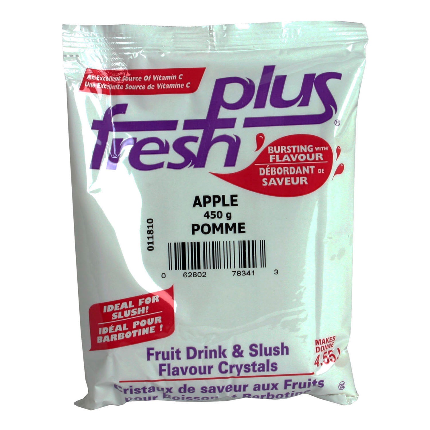 Fresh Plus Apple Flavour Drink Mix 12x450g [$3.33/ea]