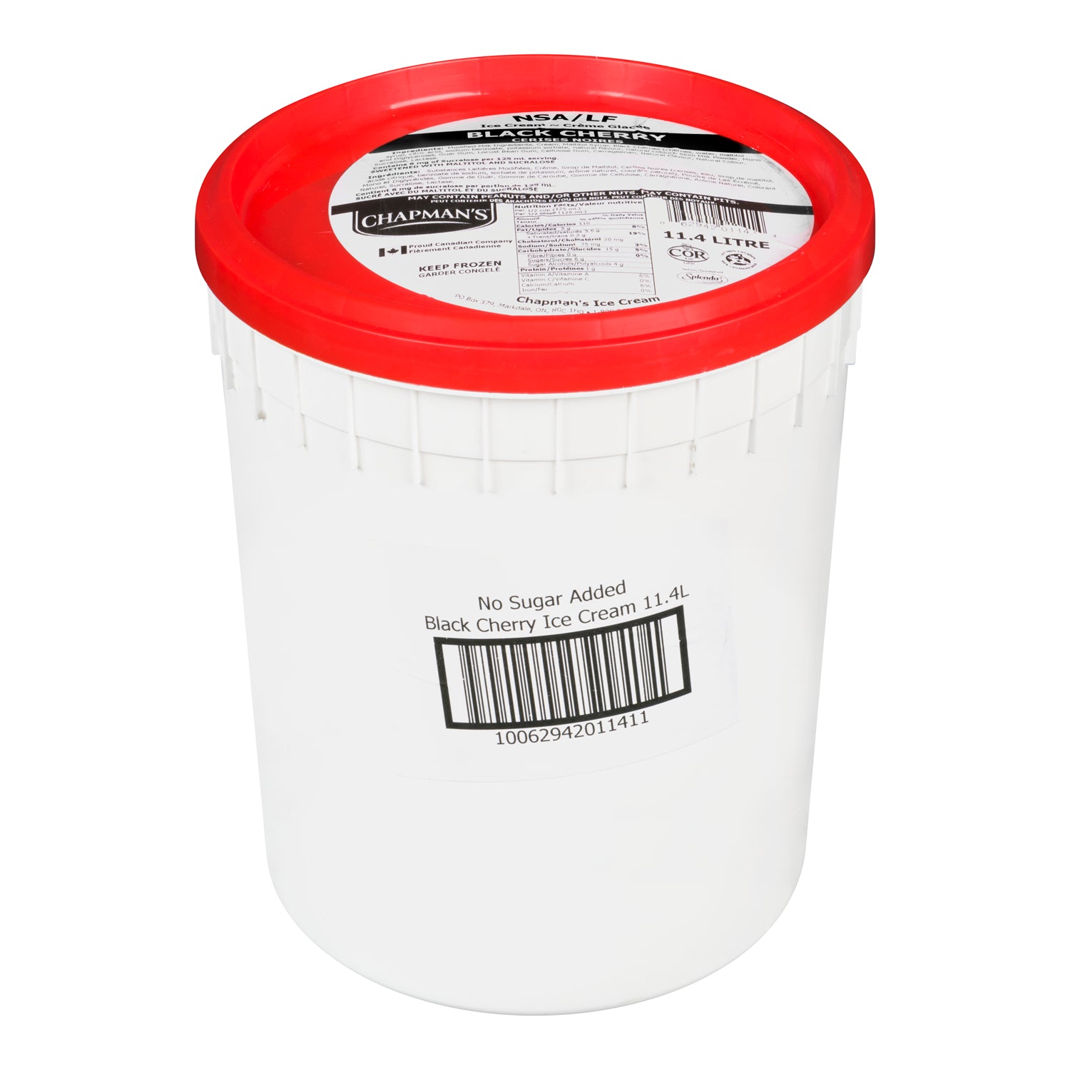 Chapman's Black Cherry Ice Cream NSA 11.4l [$0.79/serving]