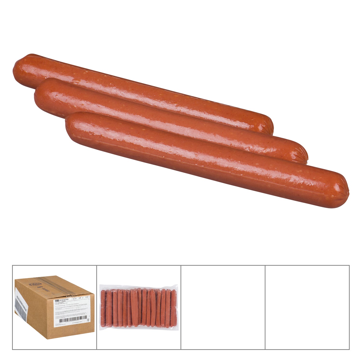 Maple Leaf 7"" Wieners 2x2.5kg [$0.61/ea]