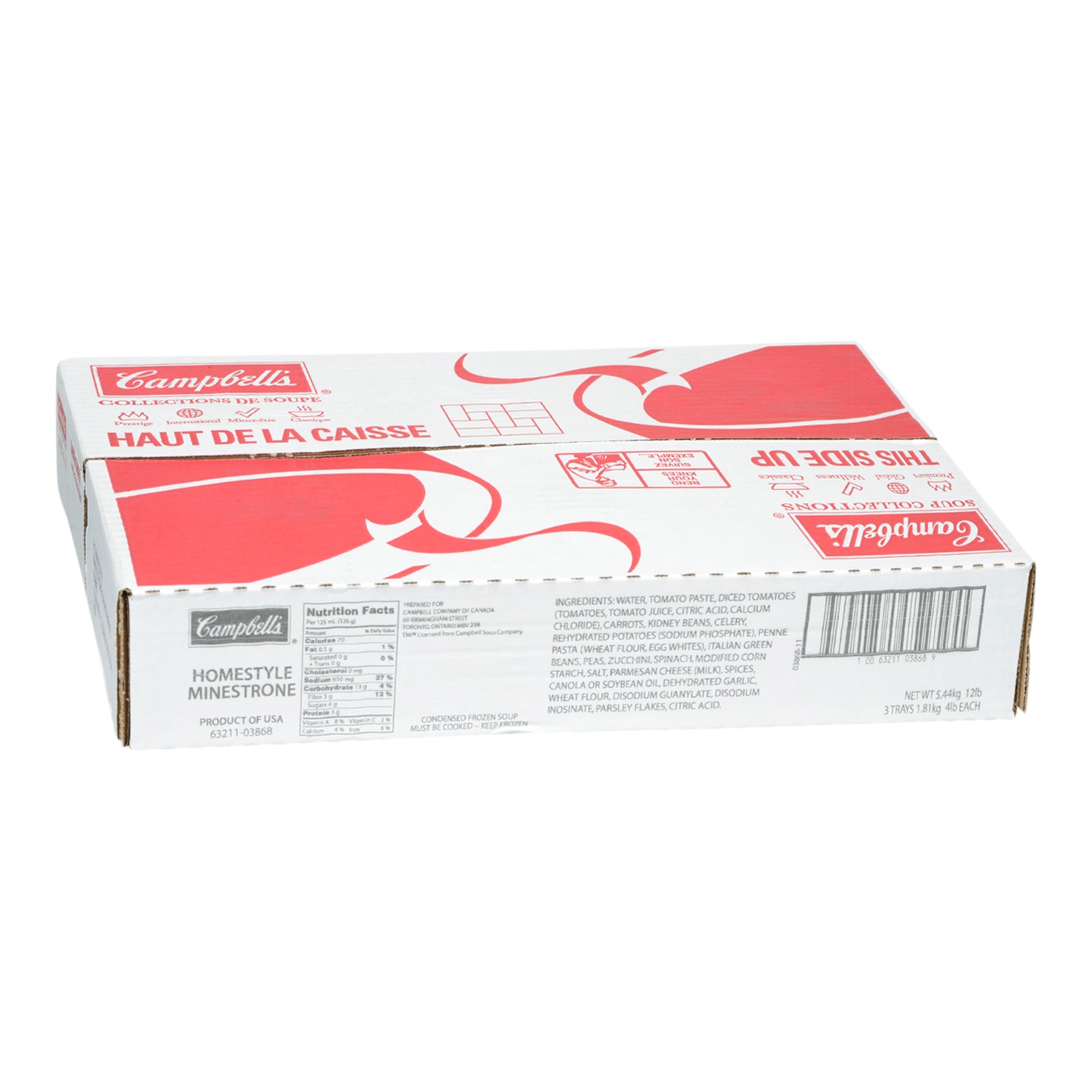 Campbell's Homestyle Minestrone Soup 3x1.81kg [$0.31/serving]
