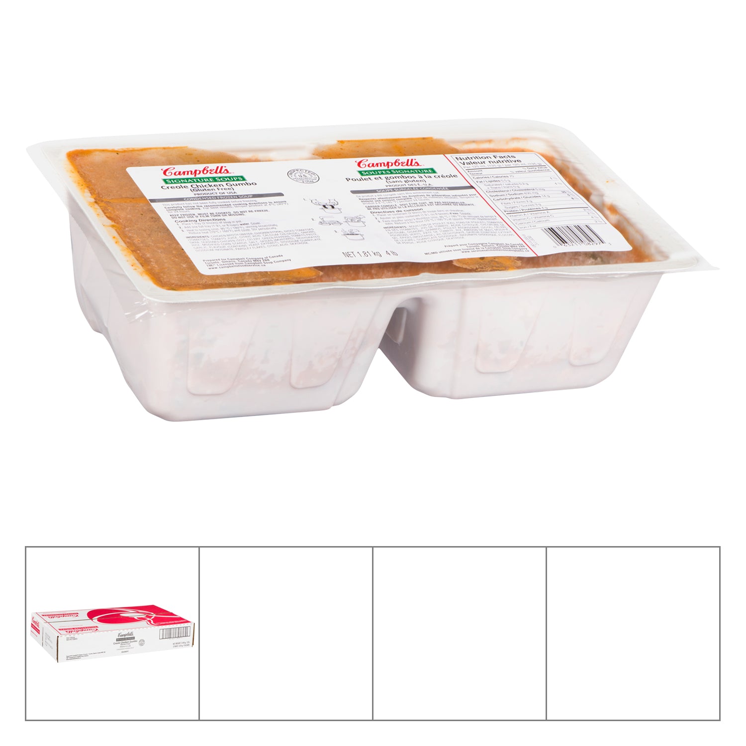Campbell's Chicken Creole Gumbo Soup 3x1.81kg [$0.29/serving]